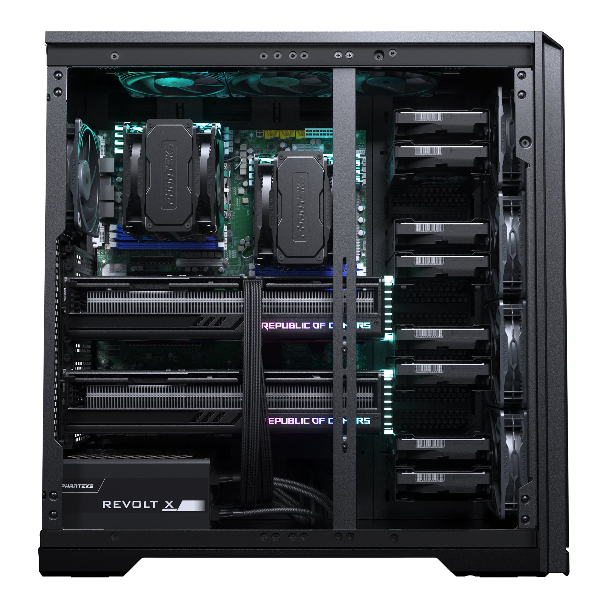 Phanteks Enthoo Pro 2 SERVER EDITION e-ATX Case 全塔機箱 Tempered Glass (PH-ES620PTG_BK02)
