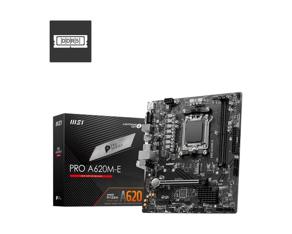 MSI 微星 PRO A620M-E Micro-ATX 主機板 (DDR5)