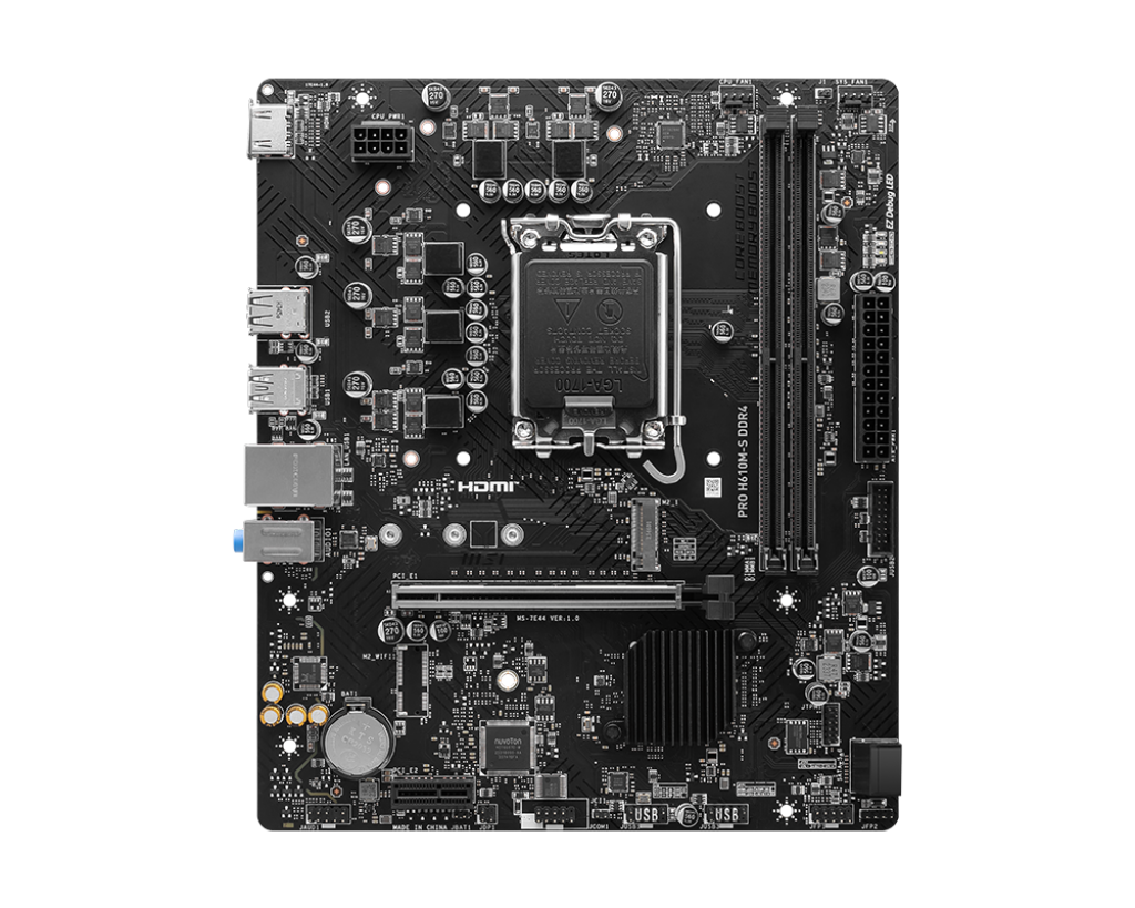【父親節獻禮】MSI 微星 PRO H610M-S D4 Micro-ATX 主機板 (DDR4)