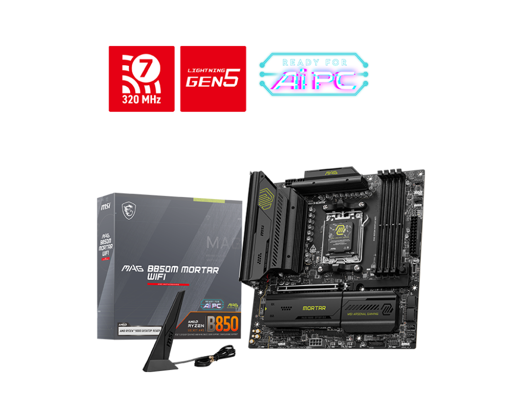 MSI 微星 MAG B850M MORTAR WIFI MATX 主機底板