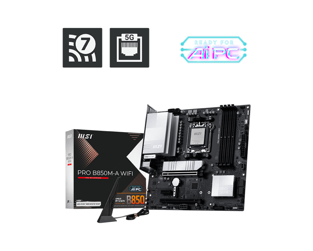 MSI 微星 PRO B850M-A WIFI MATX 主機底板