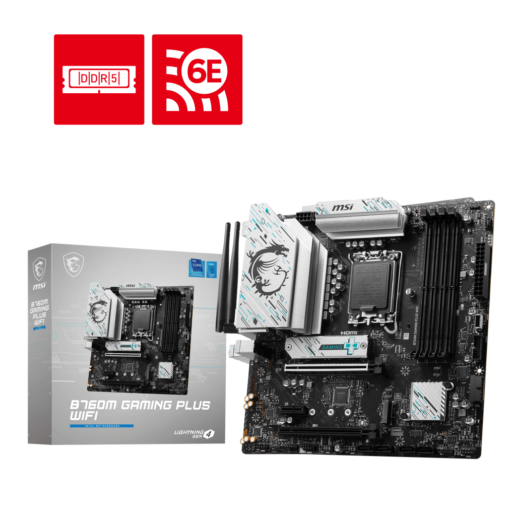 【父親節獻禮】MSI 微星 B760M GAMING PLUS WIFI MATX 主機板 (DDR5)