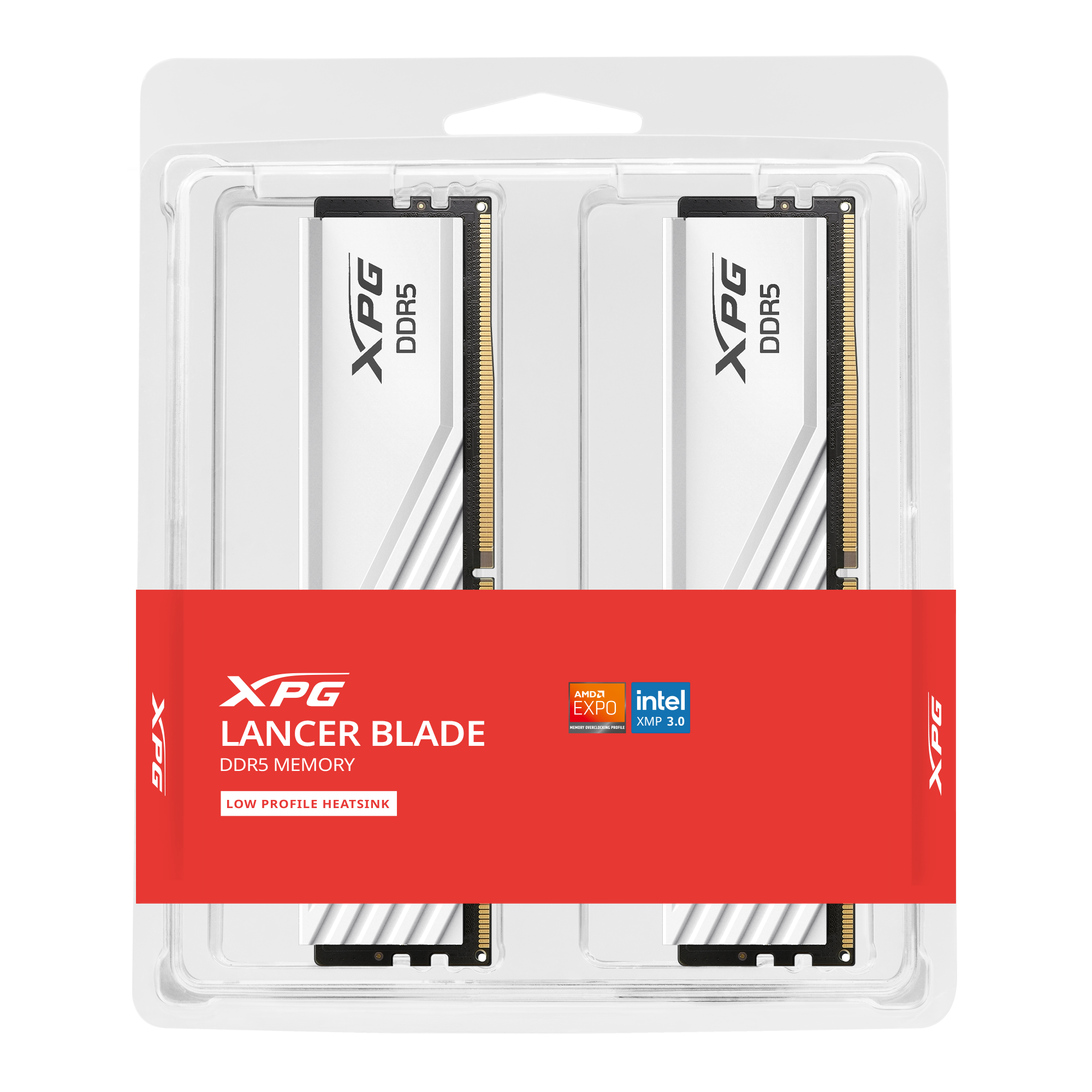 【父親節獻禮】ADATA XPG Lancer Blade DDR5 RAM 記憶體 KIT 32GB(16GBx2) 5600 / 6000MHz 黑/白