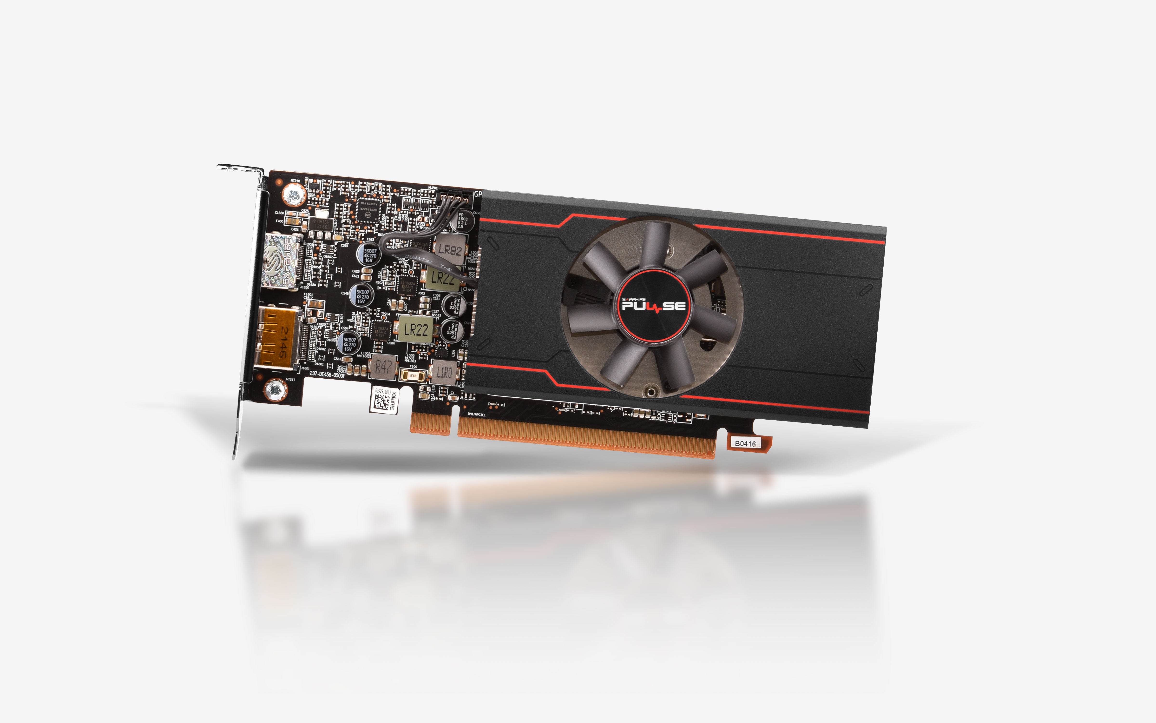SAPPHIRE PULSE Radeon RX 6400 4G 顯示卡 LP