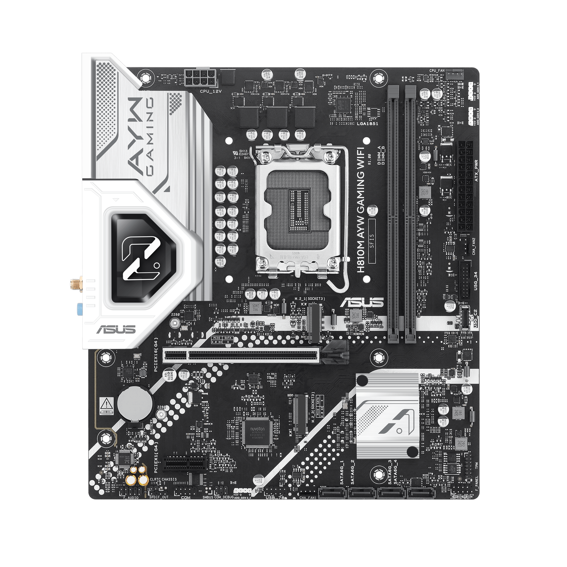 【父親節獻禮】ASUS 華碩 H810M AYW GAMING WIFI-CSM MATX 主機板