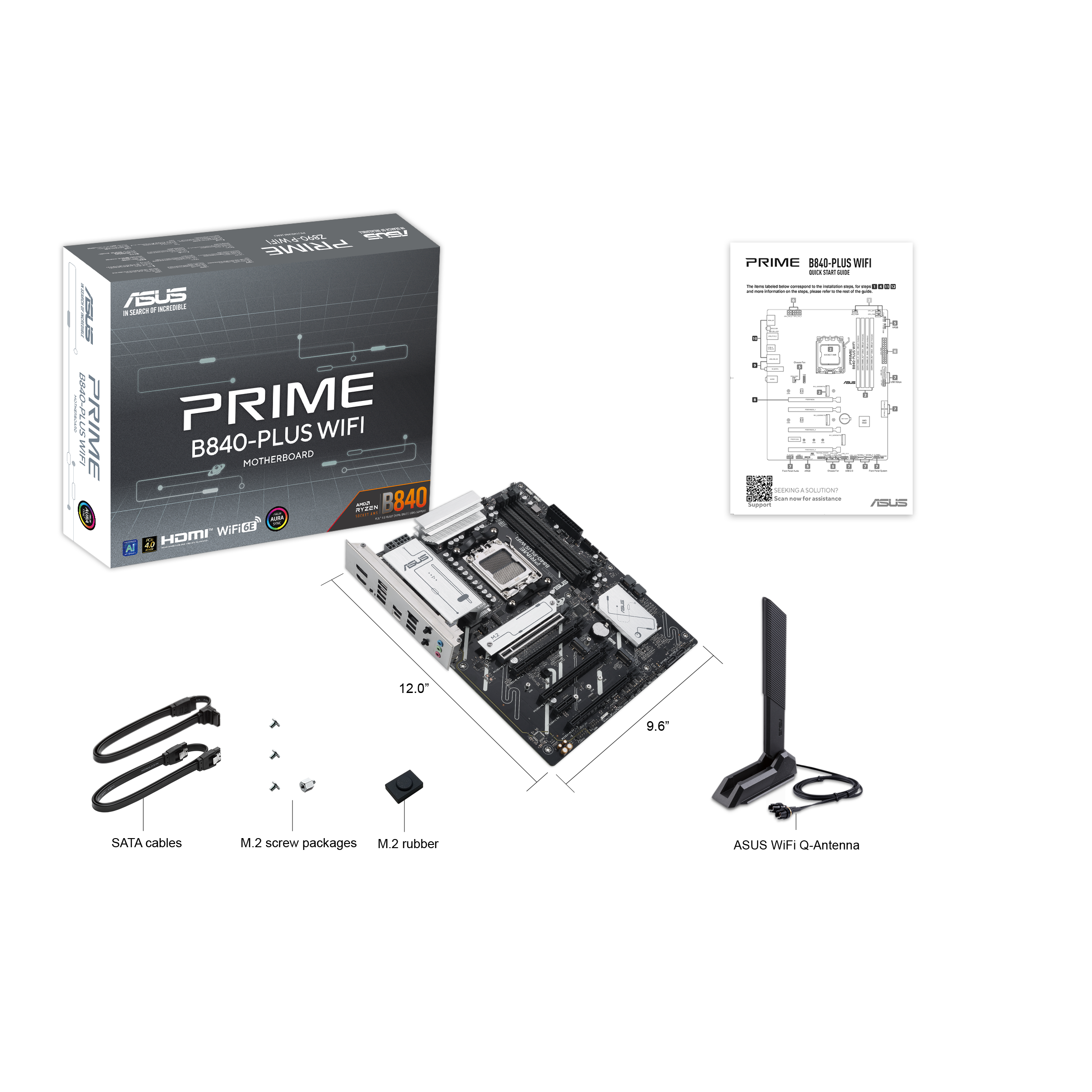 ASUS 華碩 PRIME B840-PLUS WIFI-CSM ATX 主機底板