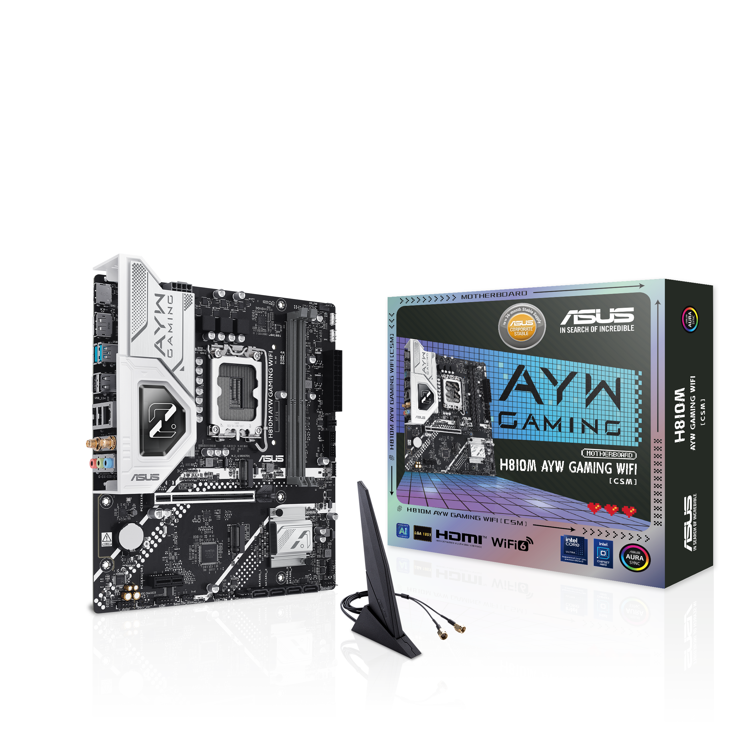 【父親節獻禮】ASUS 華碩 H810M AYW GAMING WIFI-CSM MATX 主機板
