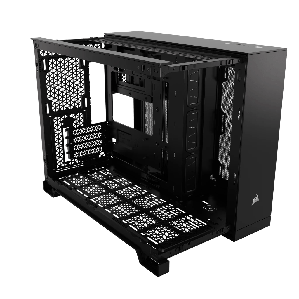 【支援BTF背插底板】 Corsair 2500X 無中柱全景玻璃 Micro-ATX 機箱