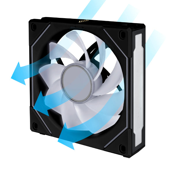 Lian Li 聯力 UNI FAN R12SL LED WIRELESS 120mm Reverse Blade反向扇葉 積木風扇 黑 / 白 Single / 3 Pack