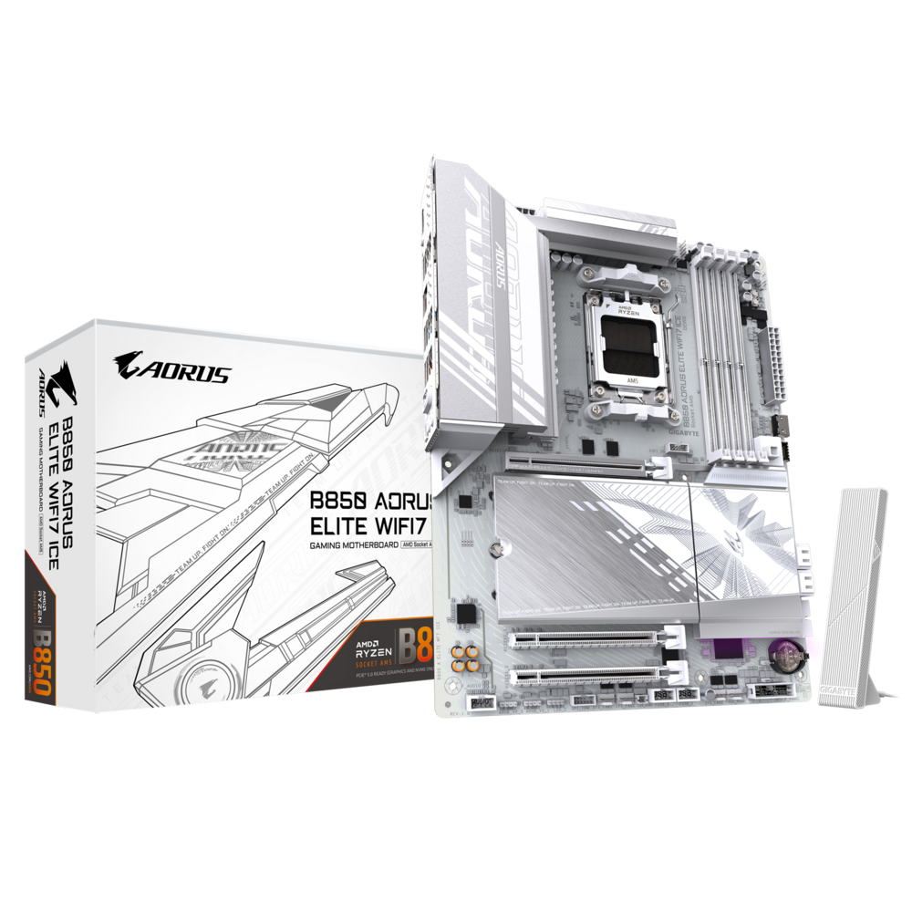 Gigabyte 技嘉 B850 AORUS ELITE WIFI7 ICE ATX 主機底板