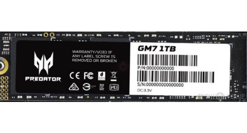 ACER Predator GM7 PCIe 4.0 M.2 SSD (7200 MB/s) (HD-AGM71T/ HD-AGM72T/ HD-AGM74T)