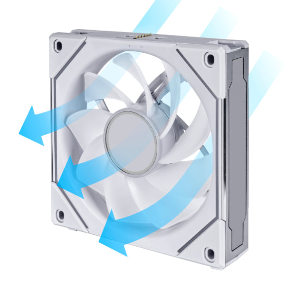 Lian Li 聯力 UNI FAN R12SL LED WIRELESS 120mm Reverse Blade反向扇葉 積木風扇 黑 / 白 Single / 3 Pack