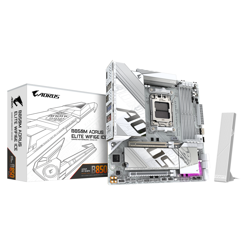 Gigabyte 技嘉 B850M AORUS ELITE WIFI6E ICE MATX 主機底板