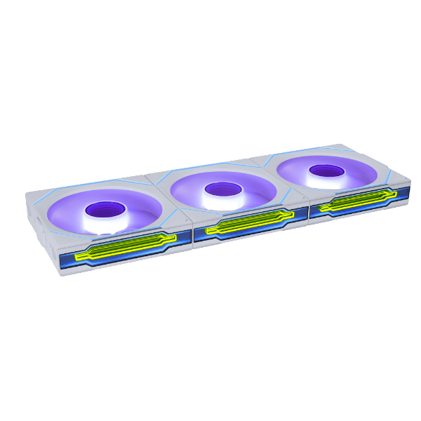 LIAN LI 聯力 UNI FAN SL-INF WIRELESS Reversed Blade 120mm 3 in 1 反向風扇套裝 - White 白色