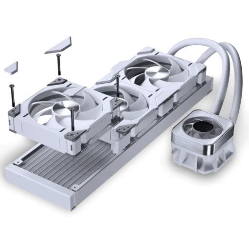 Phanteks 追風者 GALCIER ONE D30 X2 D-RGB 360mm 水冷散熱器 - White 白色