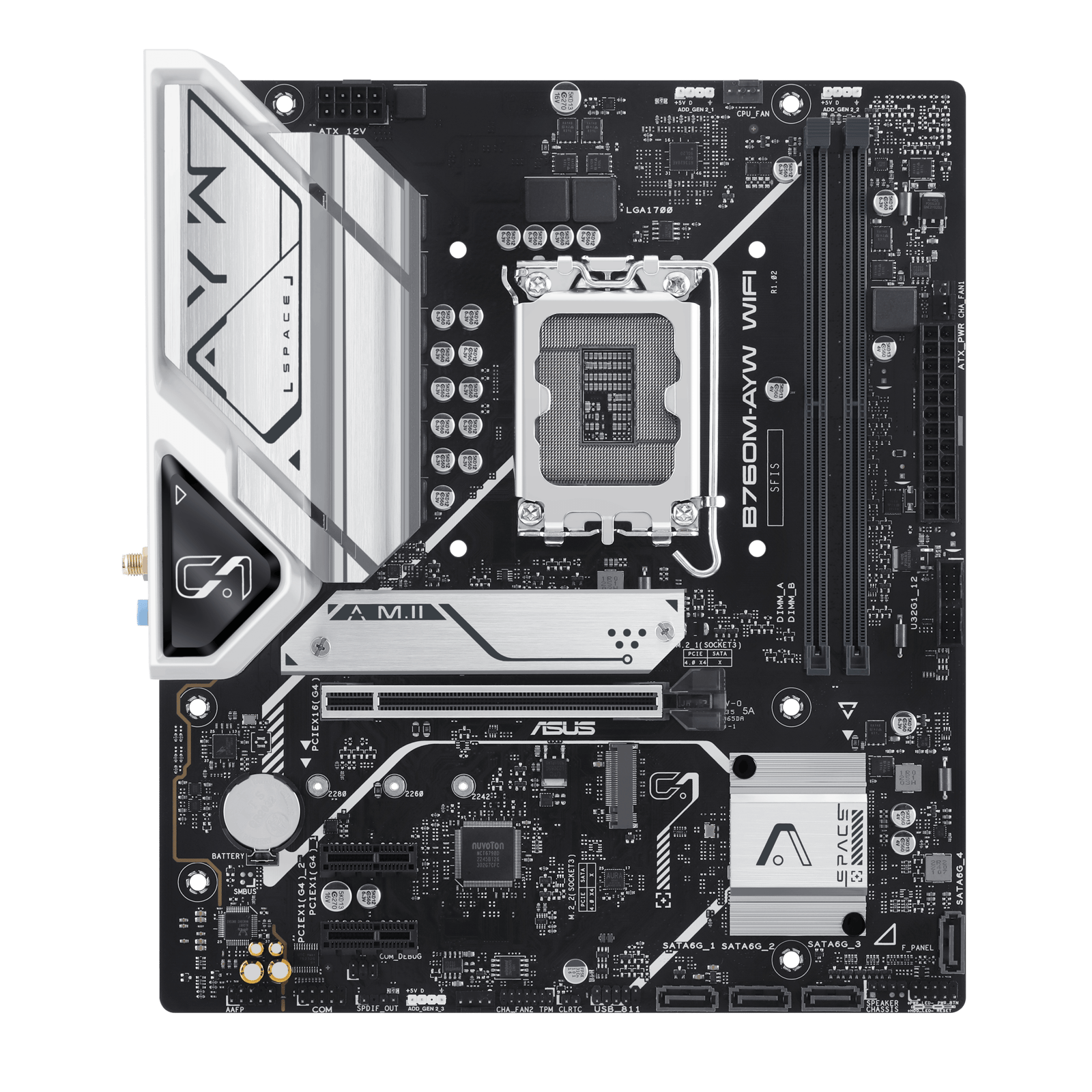 ASUS 華碩 B760M-AYW WIFI Micro-ATX 主機板 DDR5