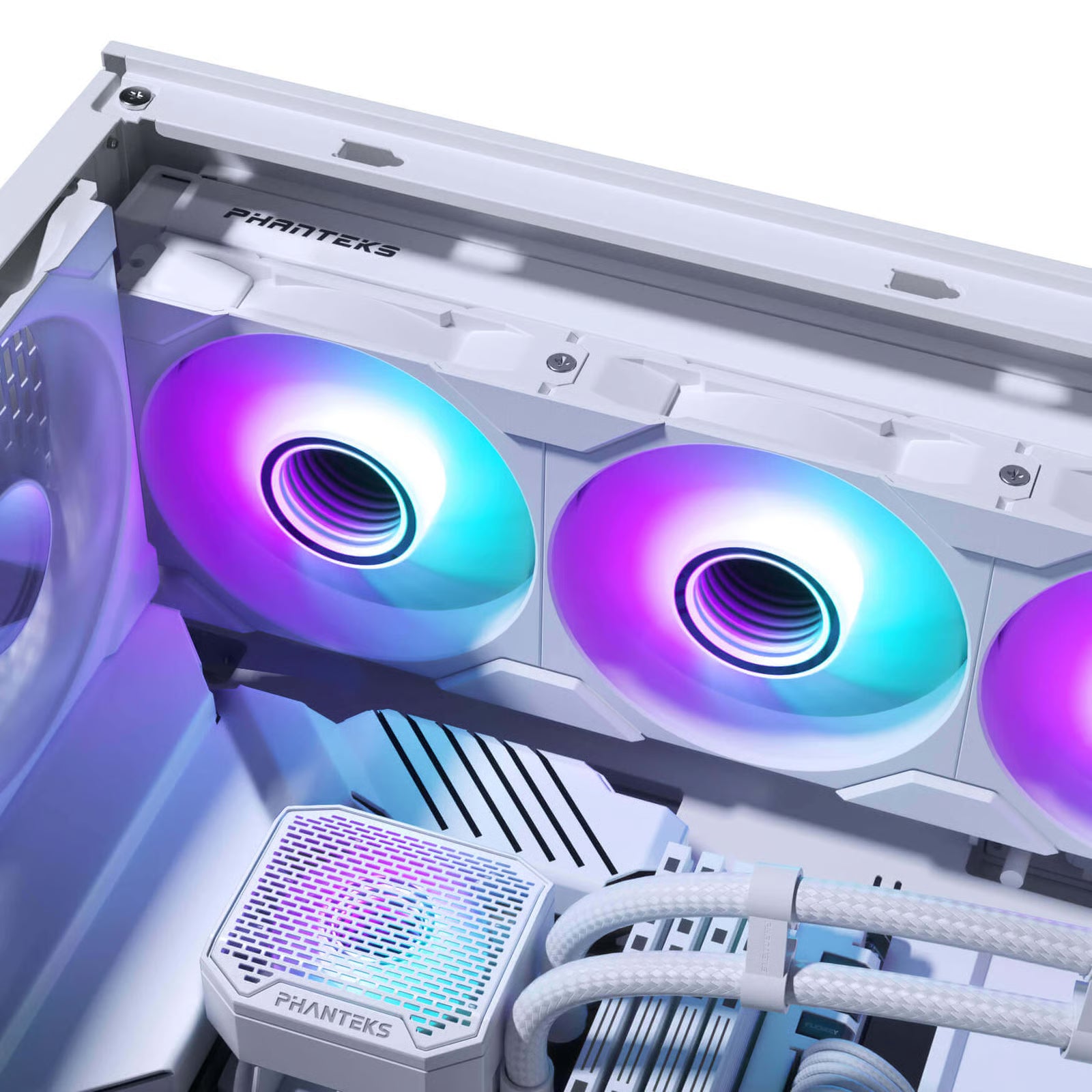 Phanteks 追風者 GALCIER ONE 360M25 GEN2 D-RGB 360mm 水冷散熱器 - White 白色