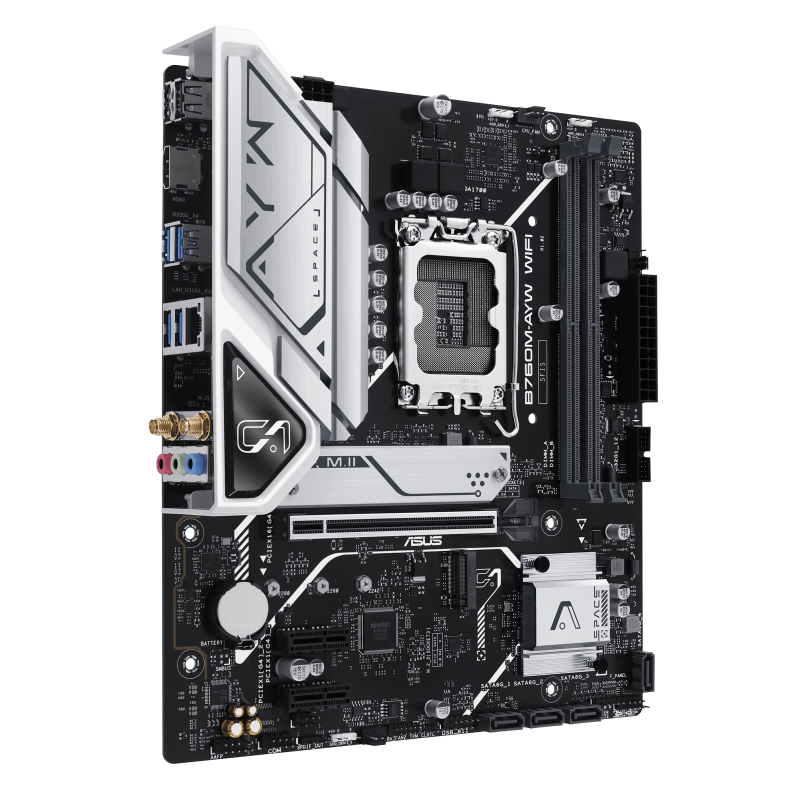 ASUS 華碩 B760M-AYW WIFI Micro-ATX 主機板 DDR5
