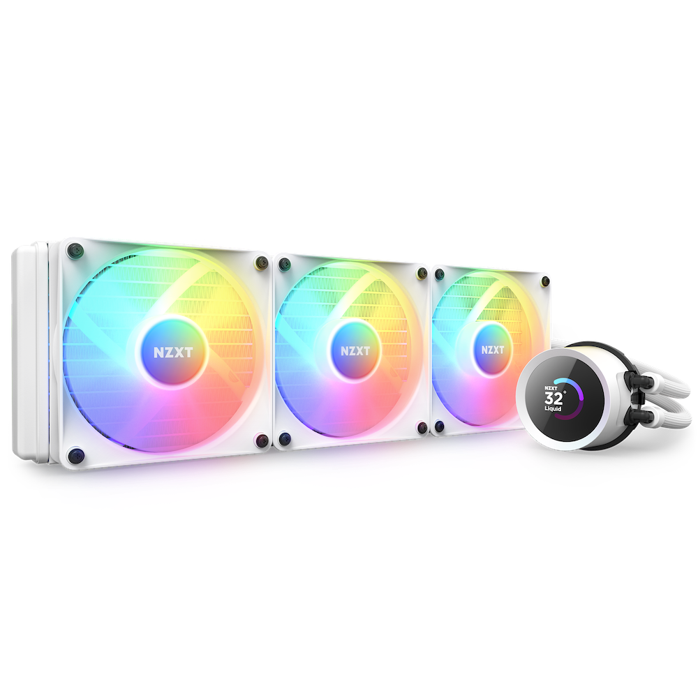 NZXT Kraken 360 RGB 360mm 水冷散熱器 - White 白色