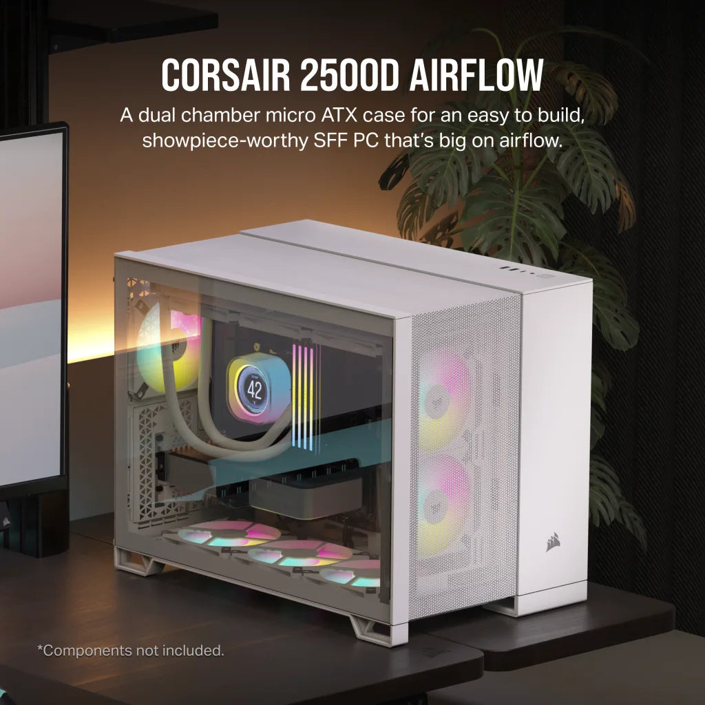 CORSAIR 2500D Airflow MATX 中塔機箱 強化玻璃 Dual Chamber