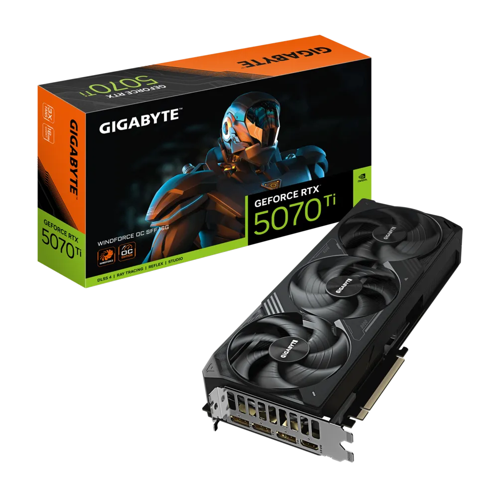 【父親節獻禮】GIGABYTE 技喜 GeForce RTX 5070 Ti 16GB WINDFORCE OC SFF 顯示卡