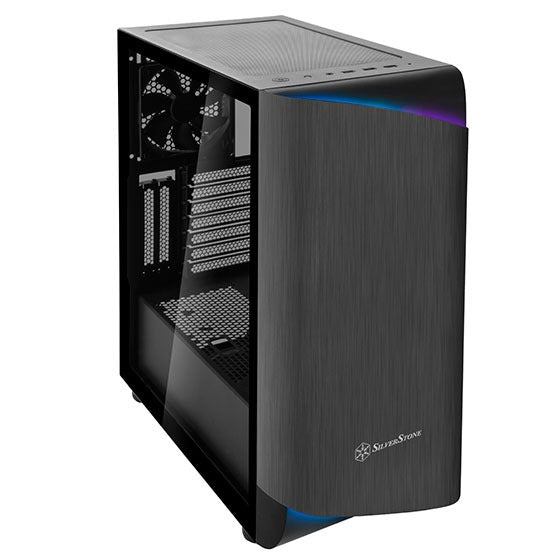 SilverStone SETA A1 鋁面板鋼製機身ATX (黑/銀/玫瑰金) ( SST-SEA1TB-G)