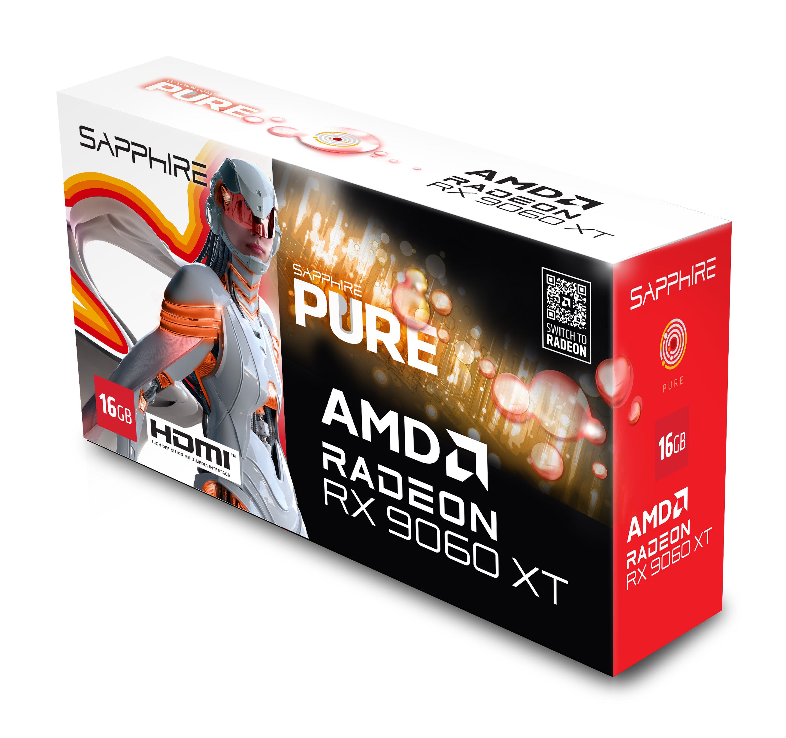 SAPPHIRE PULSE AMD Radeon RX 9060 XT 顯示卡 8GB