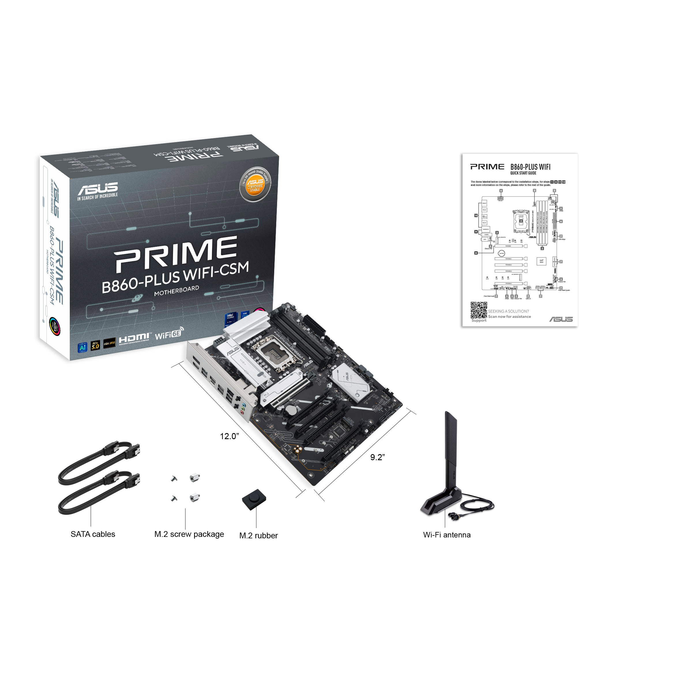ASUS 華碩 PRIME B860-PLUS WIFI-CSM ATX 主機板