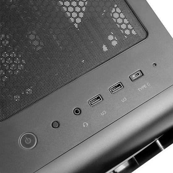 SilverStone SETA A1 鋁面板鋼製機身ATX (黑/銀/玫瑰金) ( SST-SEA1TB-G)