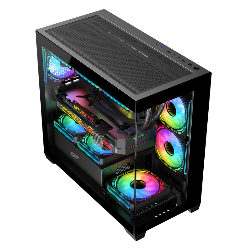 DarkFlash DS900M M-ATX Case 無側柱海景機箱