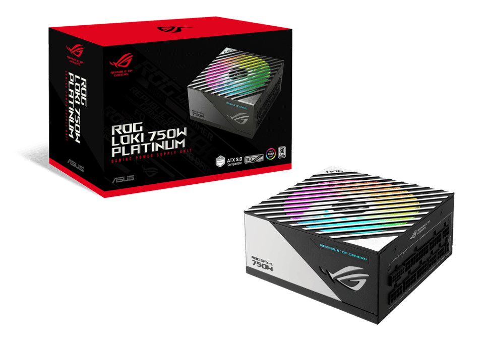 【父親節獻禮】ASUS ROG LOKI 750W 80Plus Platinum SFX-L 白金 全模組 ARGB 靜音 電源