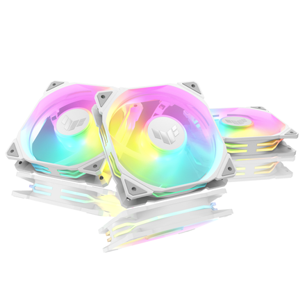 ASUS TUF Gaming TR120 ARGB 120mm 流體動力軸承機箱風扇 反向扇葉 黑 / 白 單件裝 / 3件裝