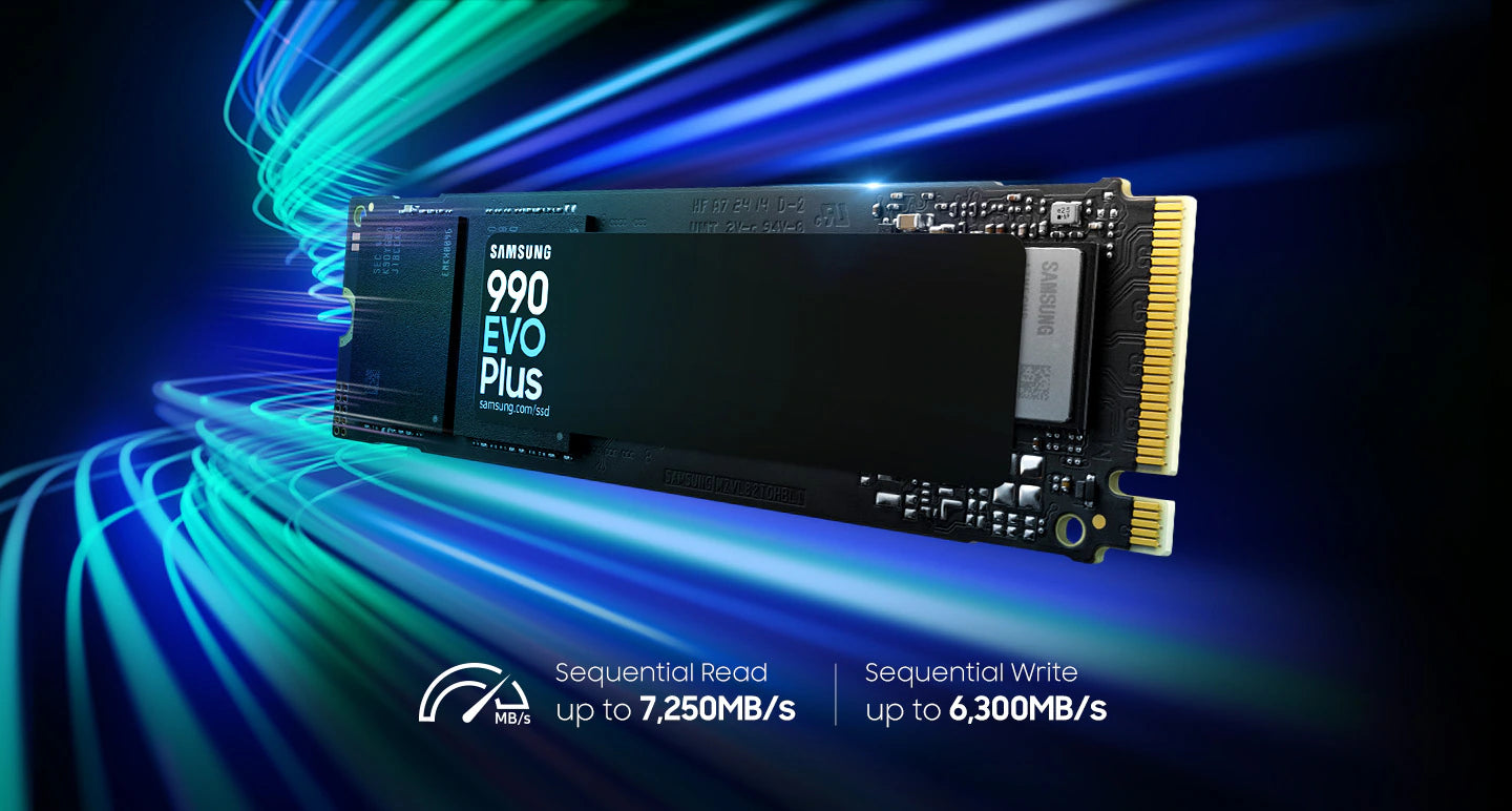 Samsung 990 EVO PLUS M.2 NVME SSD 固態硬碟 7250MB/s (MZ-V9S1T0BW/ MZ-V9S2T0BW/ MZ-V9S4T0BW)