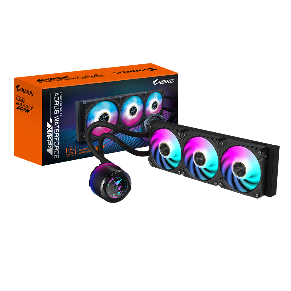GIGABYTE 技嘉 AORUS WATERFORCE X II 360 水冷散熱器  (黑/白)