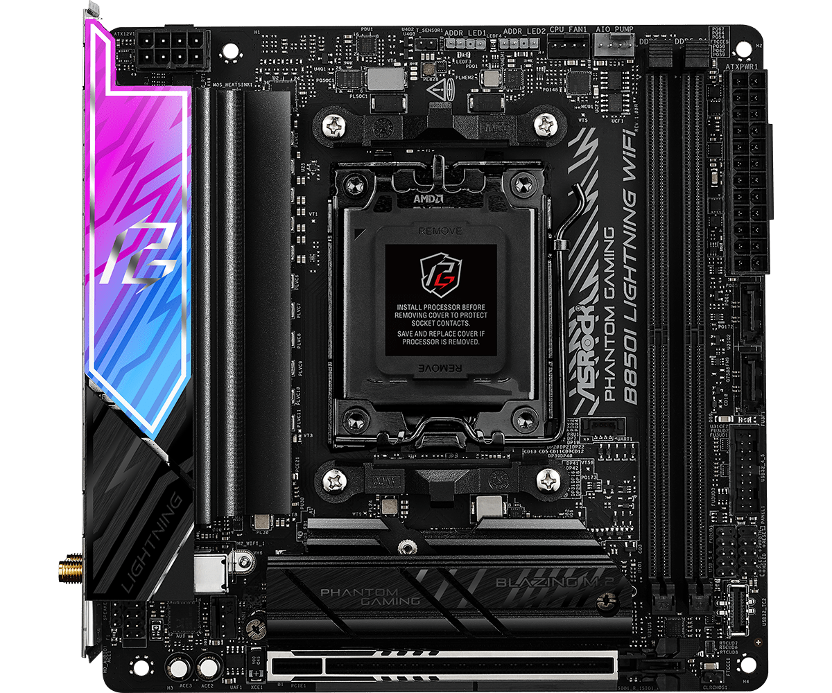 ASRock 華擎 PHANTOM GAMING B850I Lightning WiFi ITX 主機板