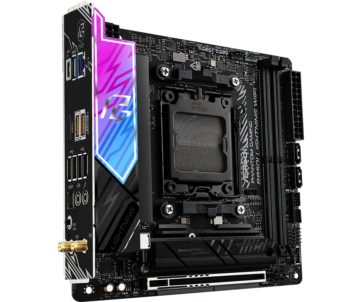 ASRock 華擎 PHANTOM GAMING B850I Lightning WiFi ITX 主機板