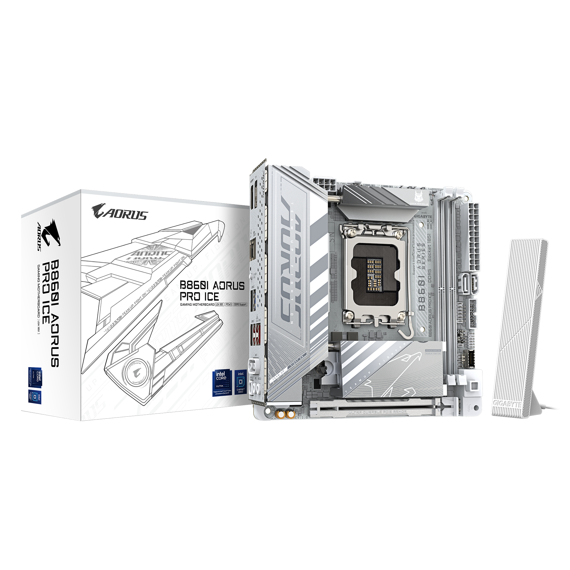 GIGABYTE 技嘉 B860I AORUS PRO ITX 白色主機板