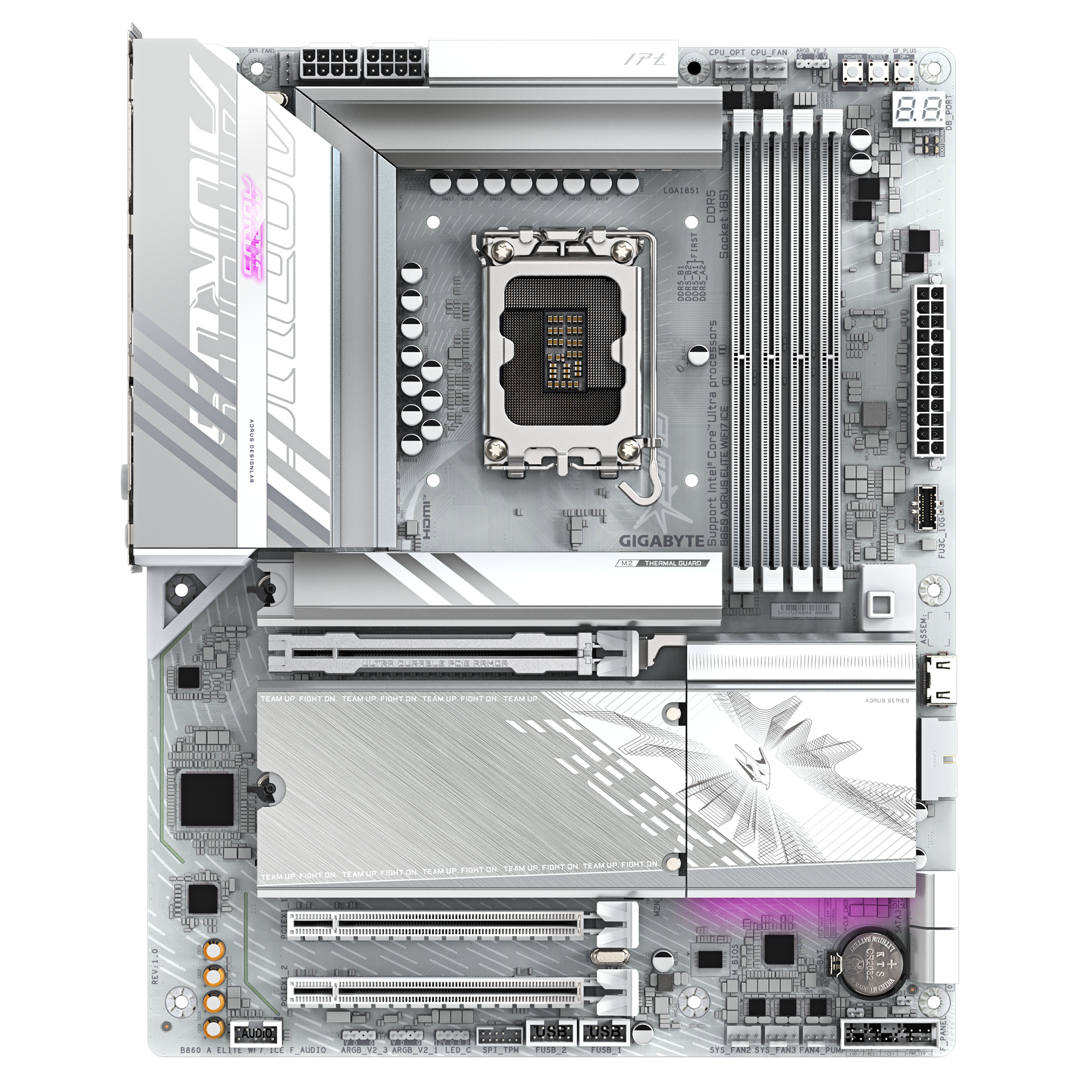GIGABYTE 技嘉 B860 AORUS ELITE WIFI7 ICE ATX 白色主機板