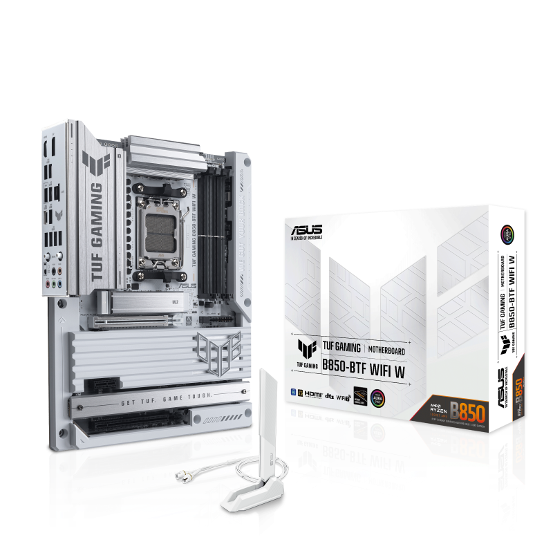 ASUS 華碩 TUF GAMING B850-BTF WIFI W ATX 白色背插主機板 (DDR5)
