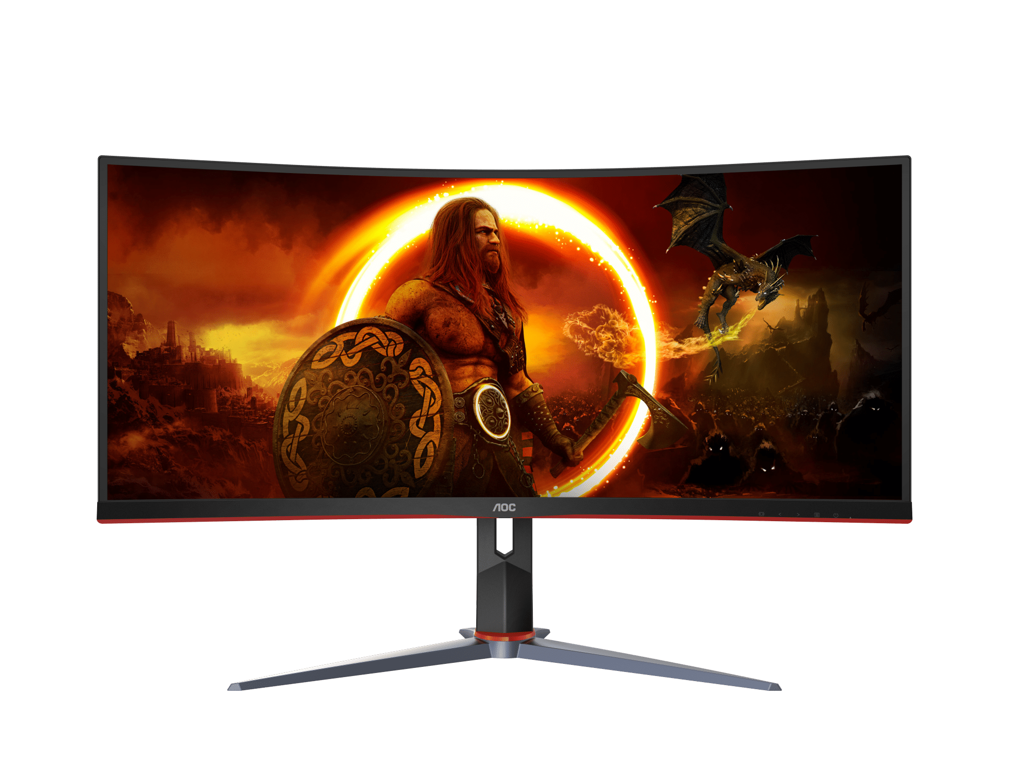 AOC AGON CU34G2XP 34" WQHD VA 180Hz 1ms Curved Gaming Monitor 曲面電競螢幕  21:9 HDR 400