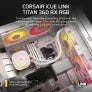 Corsair iCUE LINK TITAN 360 RX RGB 360mm 水冷散熱器 (黑/白)