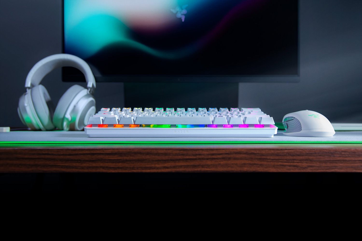 Razer Huntsman Mini - Clicky Optical Switch - US - Mercury 電競遊戲鍵盤