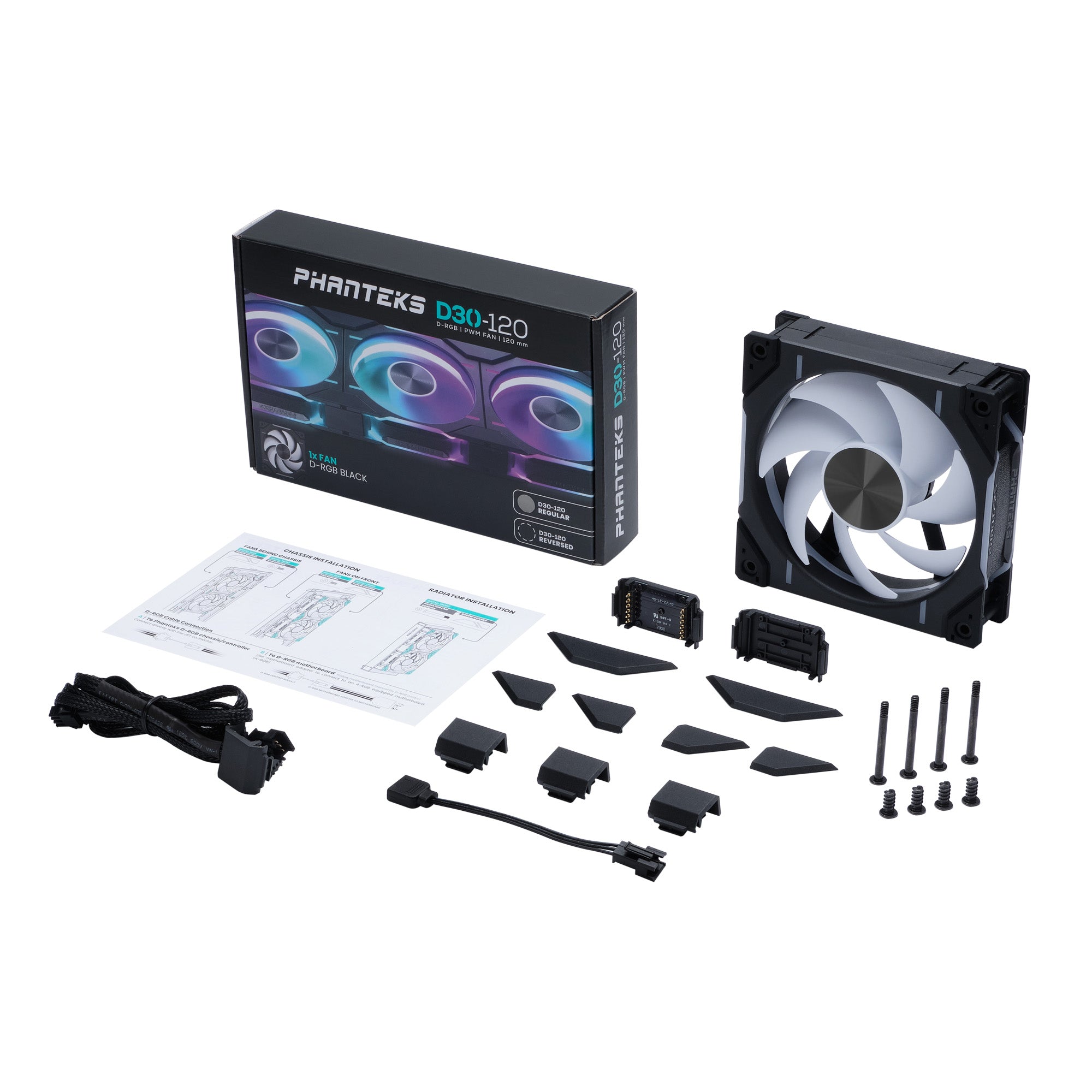 Phanteks D30-120 PWM DRGB Case Fan 機箱風扇 3年保養