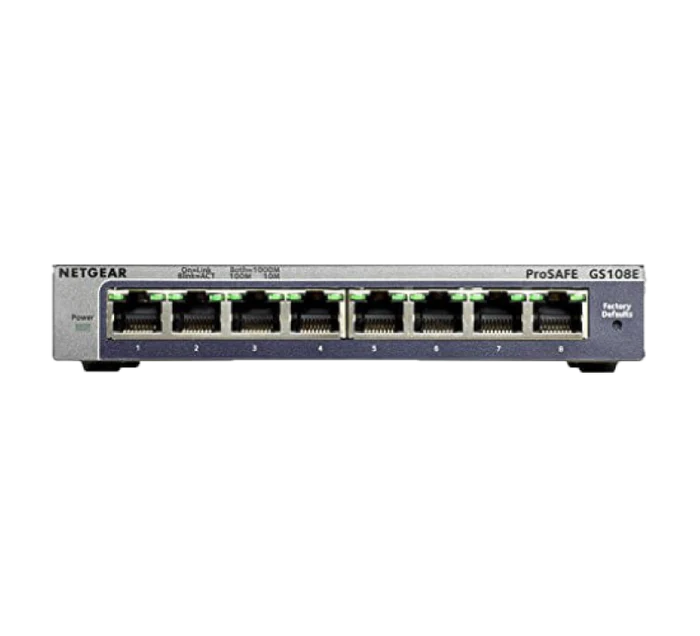 Netgear GS108E PROSAFE 8-port Gigabit Ethernet Switch