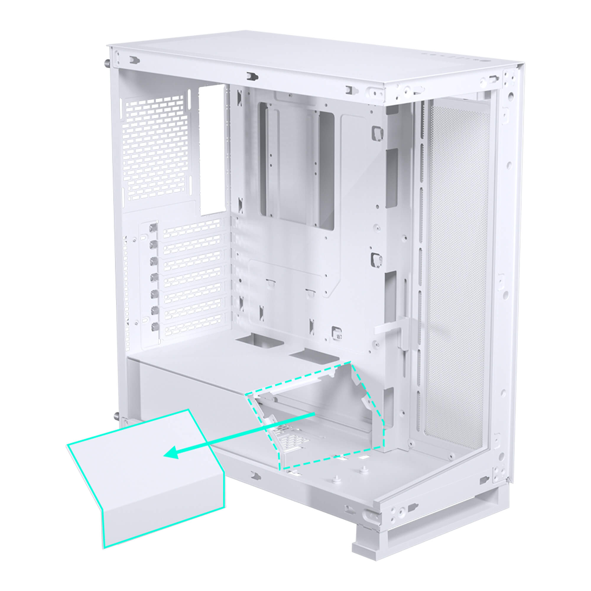 Phanteks NV5S  ATX Mid Tower Case 機箱(黑/白) (PH-NV523S)