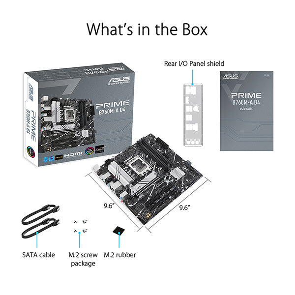 ASUS 華碩 PRIME B760M-A D4 Micro-ATX 主機板 DDR4
