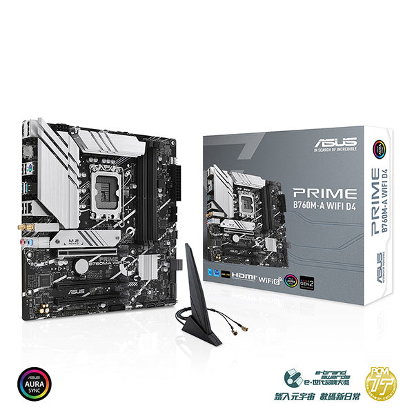 ASUS 華碩 PRIME B760M-A WIFI D4 Micro-ATX 主機板 DDR4