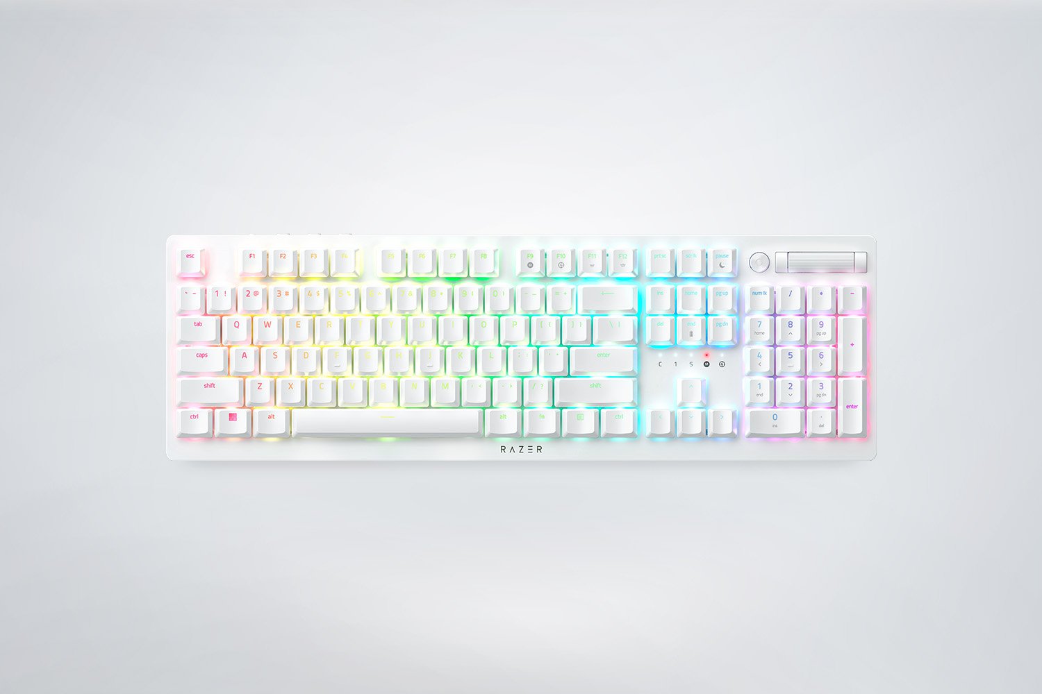 Razer DeathStalker V2 Pro - 無線矮軸光學鍵盤 (Clicky 紫軸) -白色