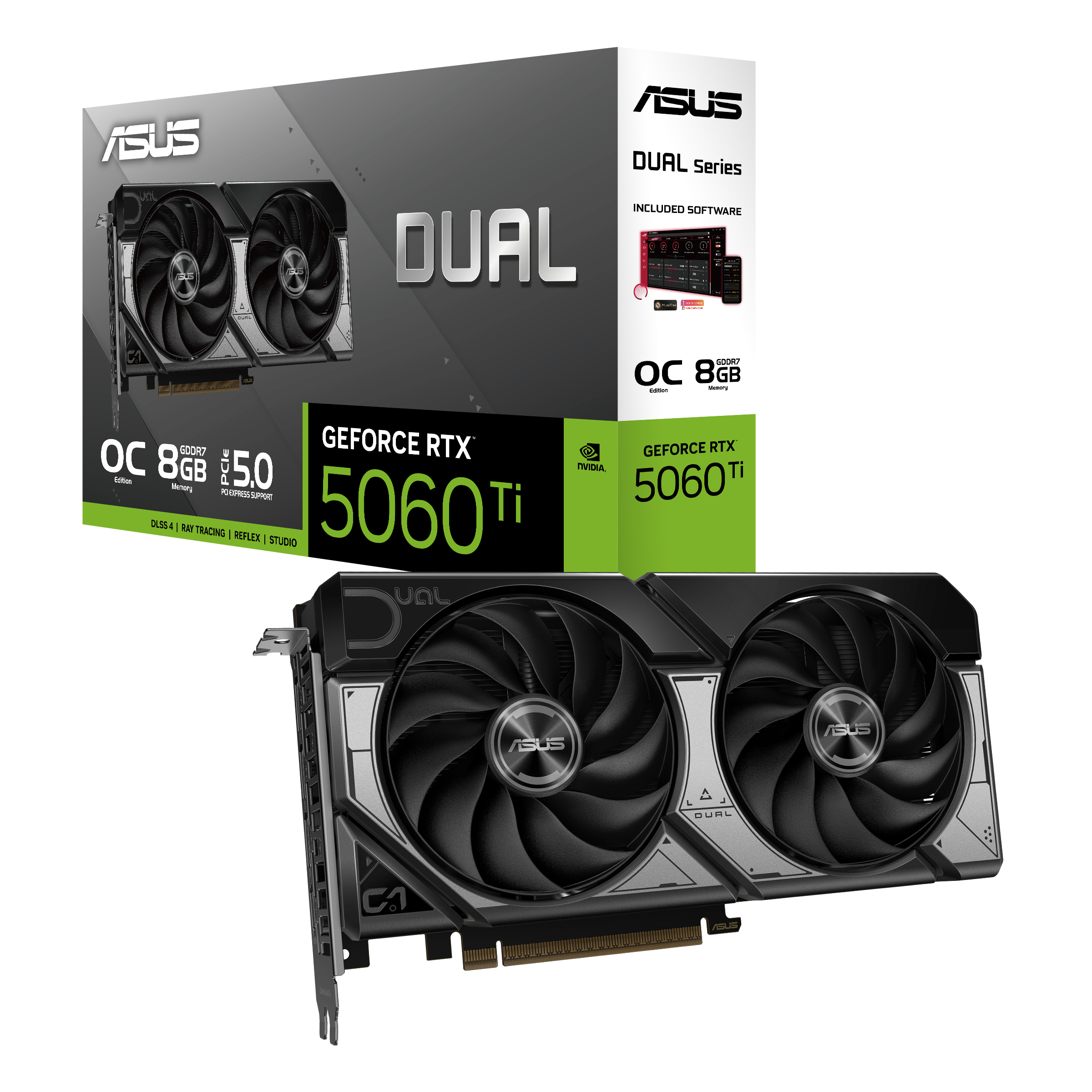 ASUS 華碩 Dual GeForce RTX 5060 Ti 顯示卡 8GB GDDR7 OC