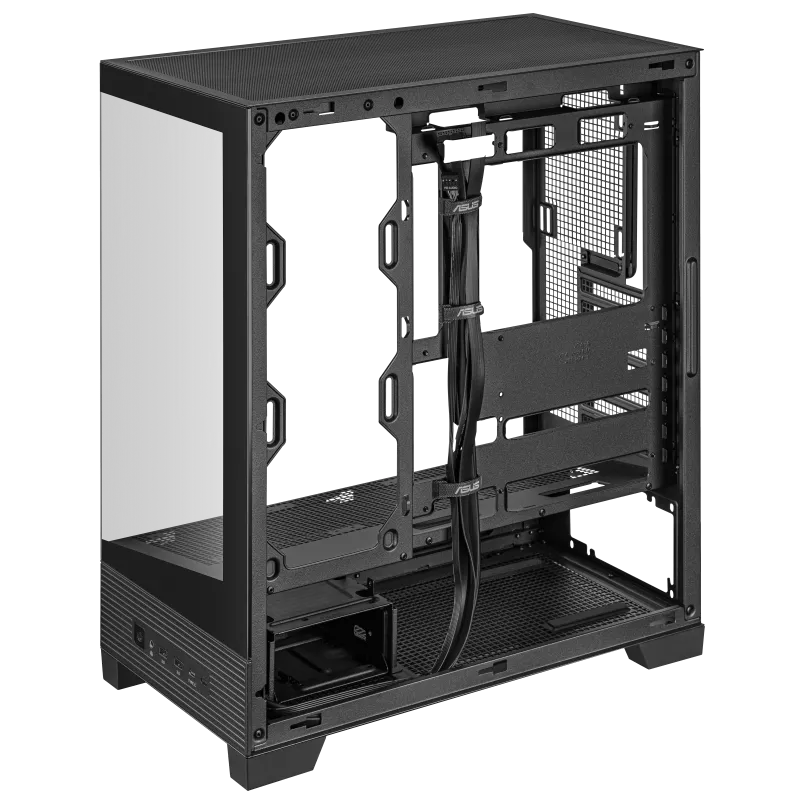 【支援背插底板】ASUS 華碩 A31 ATX 機箱 - Black/White 黑 / 白色